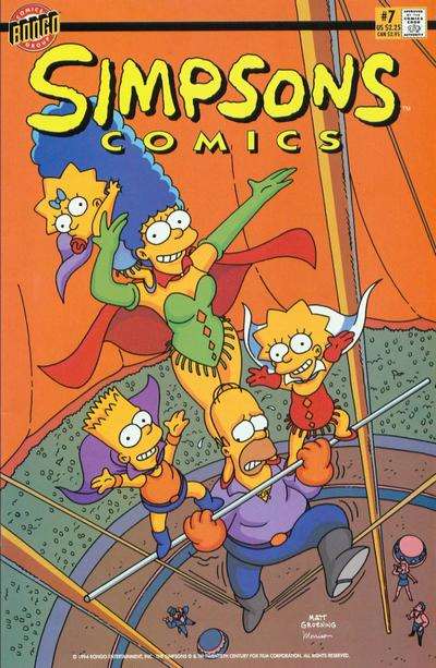 Simpsons Comics #7, Comic Book, Back Issue, buy comic books online, order comics online, marvel comics, sell comic books, online, comic websites, comic store,  vintige comic books, comic book store guelph, comic book store, comic book store near me, Long Box Silver's Comic Book Store