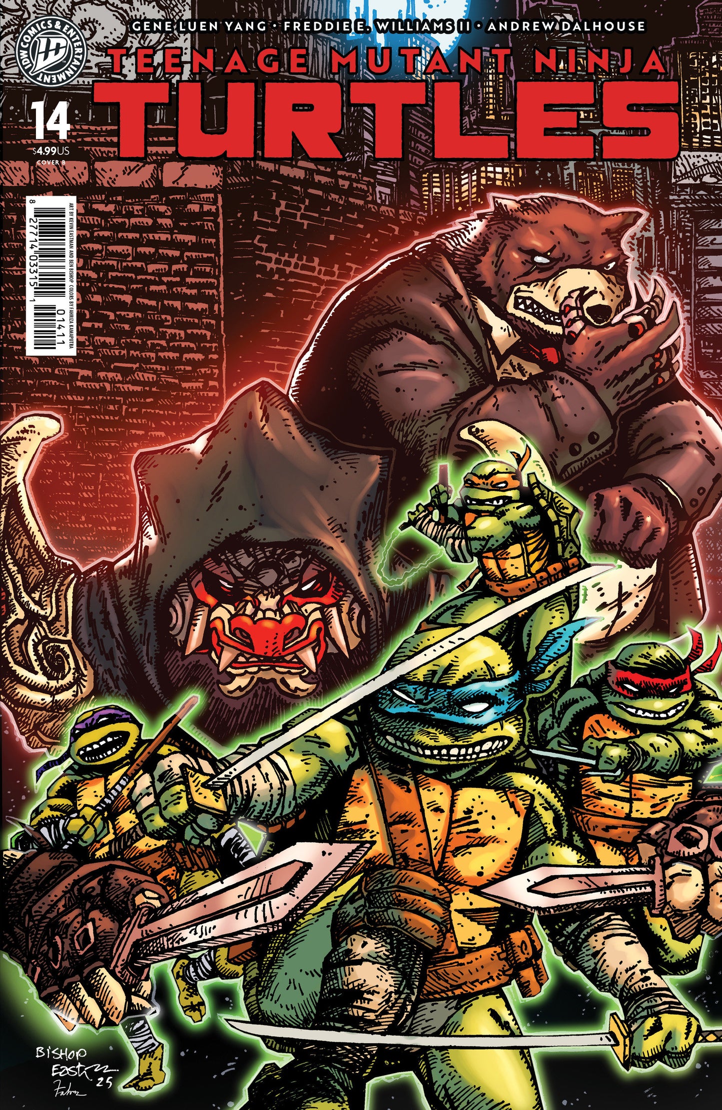Teenage Mutant Ninja Turtles #14 Variant B (Eastman & Bishop) (VF/NM)