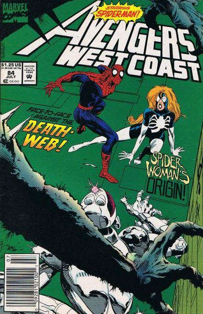 Avengers West Coast #84/NS (VF/NM), Comic Book, Back Issue, buy comic books online, order comics online, marvel comics, sell comic books, online, comic websites, comic store,  vintige comic books, comic book store guelph, comic book store, comic book store near me, Long Box Silver's Comic Book Store