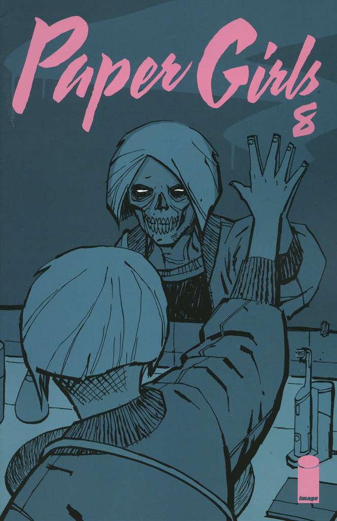 Paper Girls #8 Very Fine to Near Mint, Comic Book, Back Issue, buy comic books online, online comic book store canada, sell comic books, online, comic websites, comic store,  vintige comic books, comic book store guelph, comic book store, comic book store near me, Long Box Silver's Comics