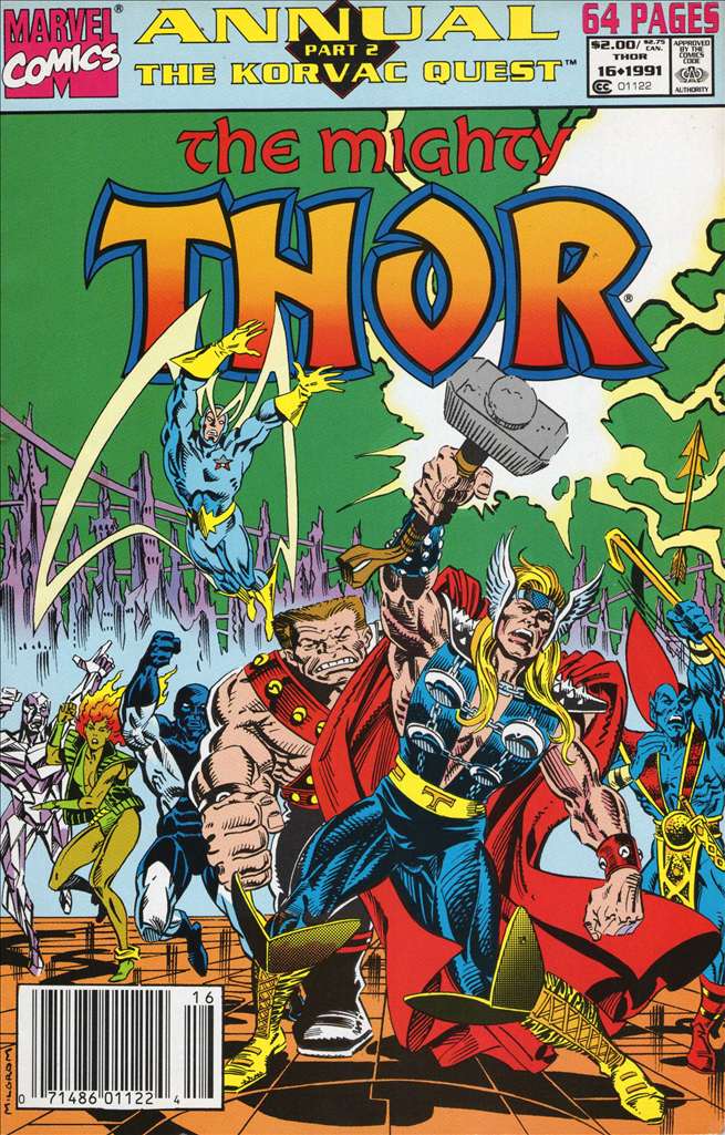 The Mighty Thor (Newsstand) #Anl 16/NS, Comic Book, Back Issue, buy comic books online, order comics online, marvel comics, sell comic books, online, comic websites, comic store, vintige comic books, comic book store guelph, comic book store, comic book store near me, Long Box Silver's Comic Book Store