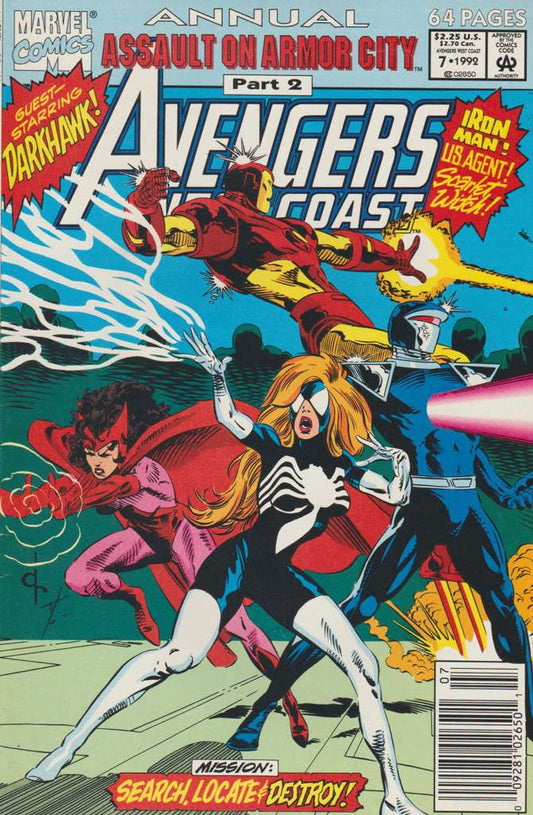 Avengers West Coast #Anl 7/NS (VG), Comic Book, Back Issue, buy comic books online, order comics online, marvel comics, sell comic books, online, comic websites, comic store,  vintige comic books, comic book store guelph, comic book store, comic book store near me, Long Box Silver's Comic Book Store