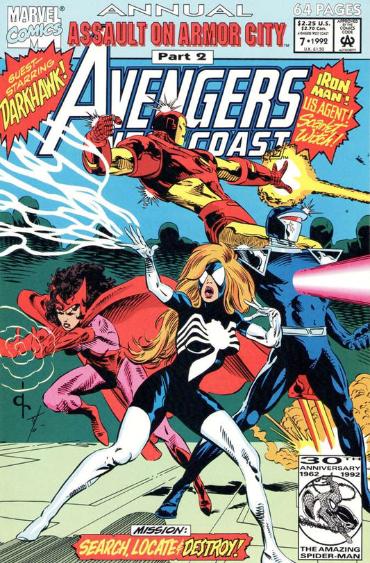 Avengers West Coast #Anl 7 (VF/NM), Comic Book, Back Issue, buy comic books online, order comics online, marvel comics, sell comic books, online, comic websites, comic store,  vintige comic books, comic book store guelph, comic book store, comic book store near me, Long Box Silver's Comic Book Store