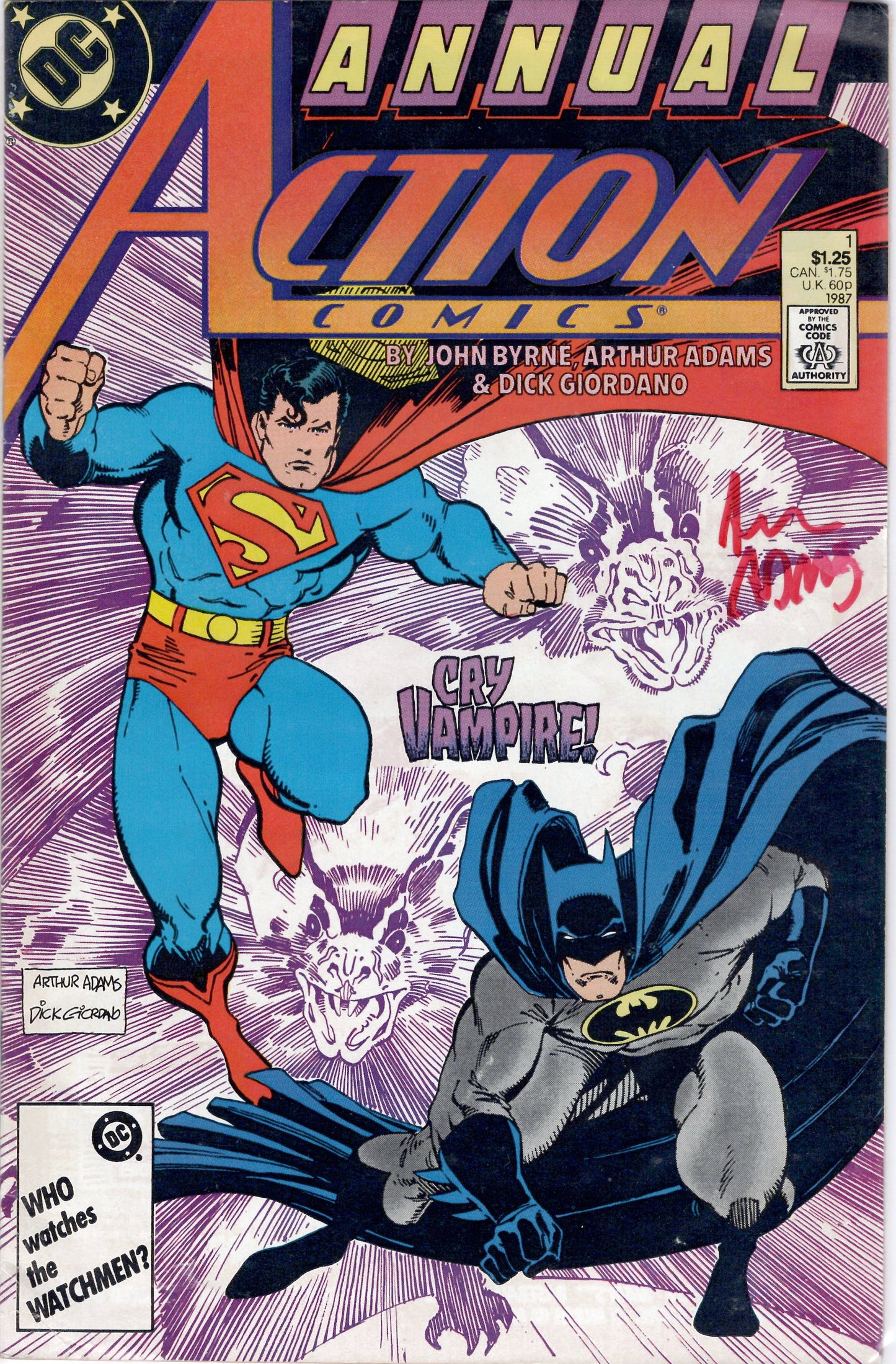 Action Comics (Signed by Art Adams) #Anl 1 (VF-NM), Comic Book, buy comic books online, online comic book store canada, sell comic books, online, comic websites, comic store, vintige comic books, comic book store guelph, comic book store, Long Box Silver's Comics