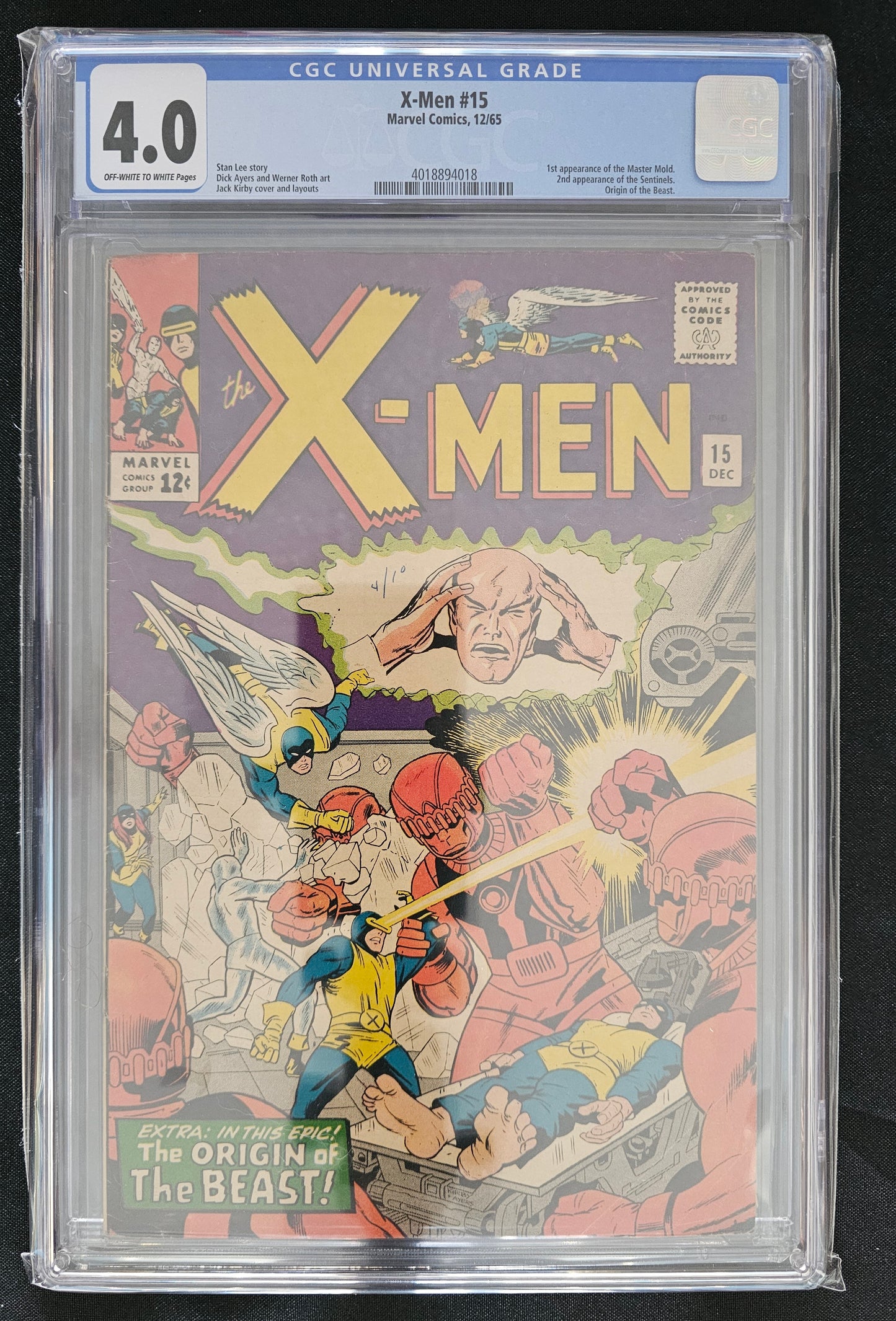 X-Men (1st Series) #15 CGC 4.0