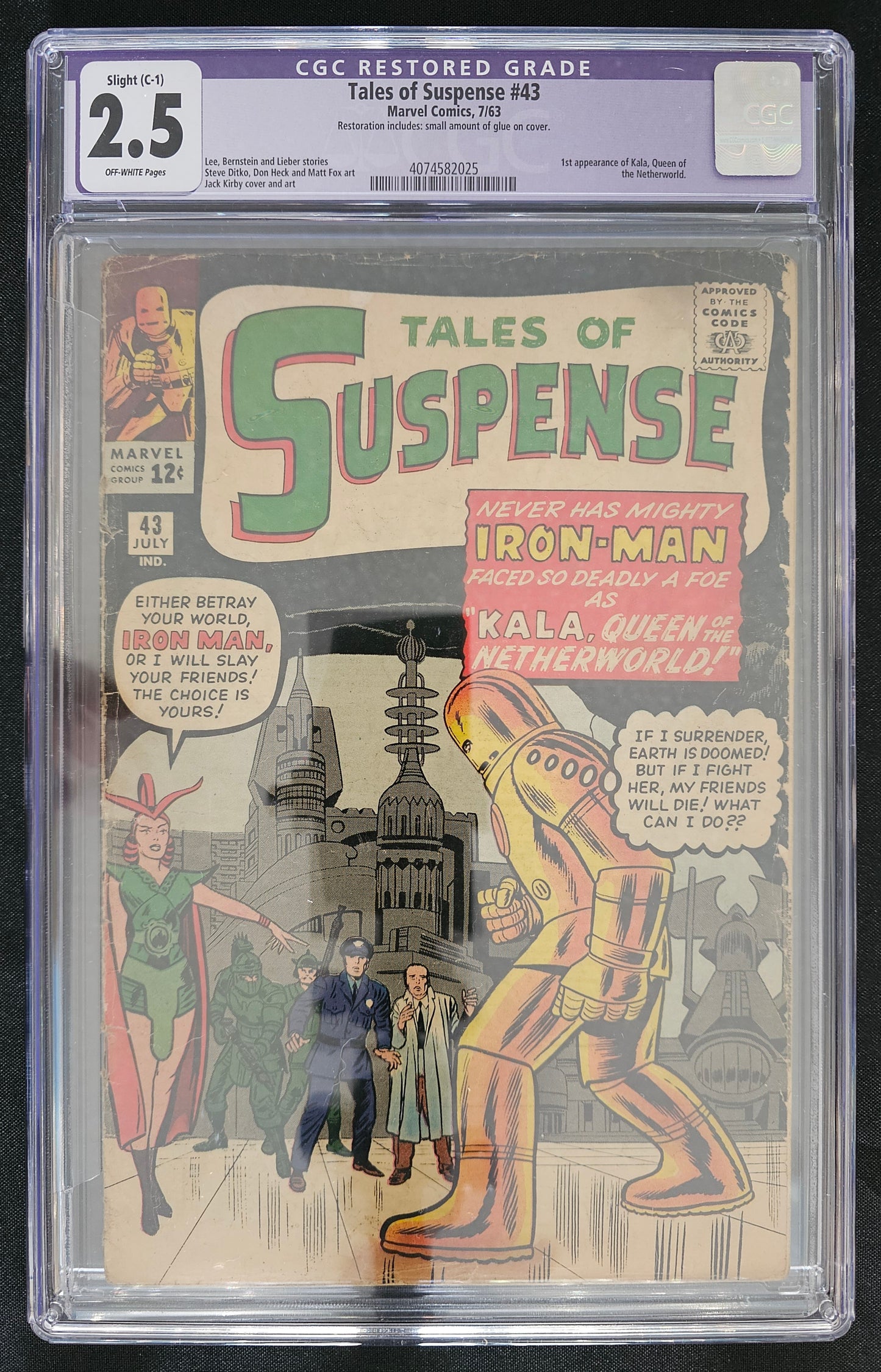 Tales of Suspense #43 Restored CGC 2.5