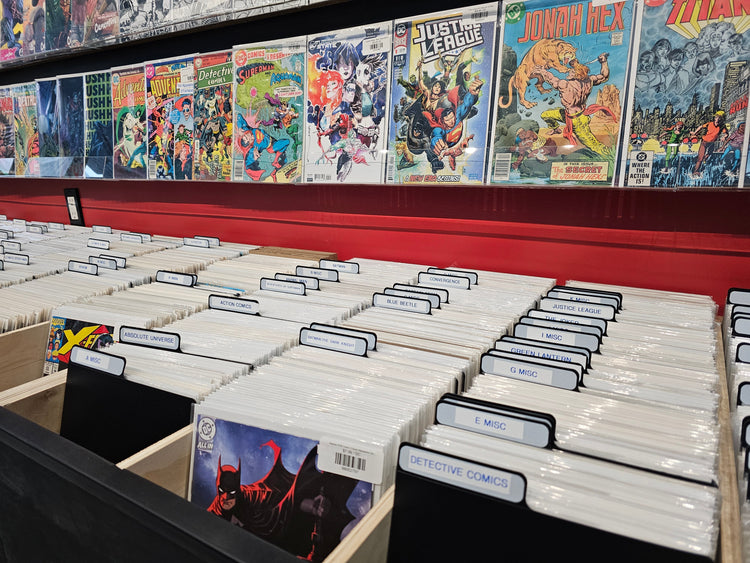 omic book back issues under $5 at Long Box Silver's Comics in Guelph — affordable singles across all eras