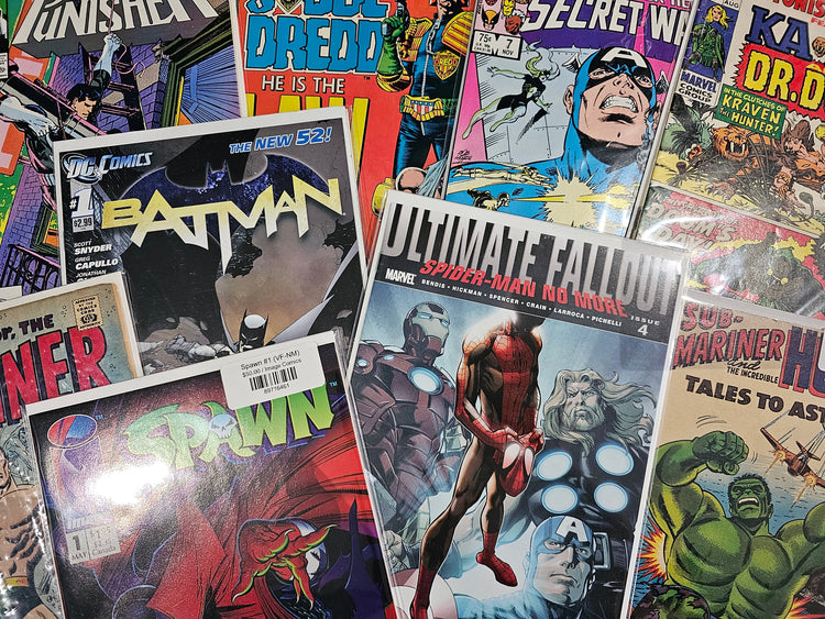 Key comic book issues and cover variants at Long Box Silver's Comics in Guelph — first appearances and origin issues