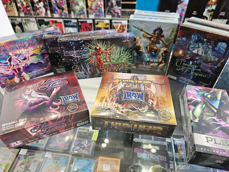 Legions Realms at War (LRAW) TCG booster boxes, booster packs, expansion sets, and hero decks