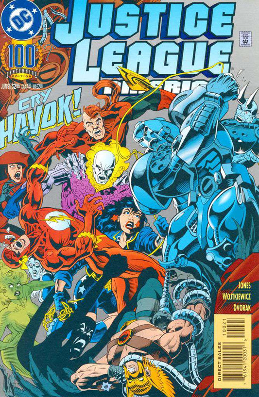 Justice League America #100 Reg. Cover, Comic Book, Back Issue, buy comic books online, order comics online, marvel comics, sell comic books, online, comic websites, comic store,  vintige comic books, comic book store guelph, comic book store, comic book store near me, Long Box Silver's Comic Book Store