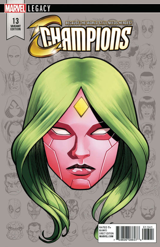 Champions (1:10 Marvel Legacy Headshot Cover B by Mike McKone) #13/B (VF-NM), Comic Book, buy comic books online, online comic book store canada, sell comic books, online, comic websites, comic store,  vintige comic books, comic book store guelph, comic book store,  Long Box Silver's Comics 