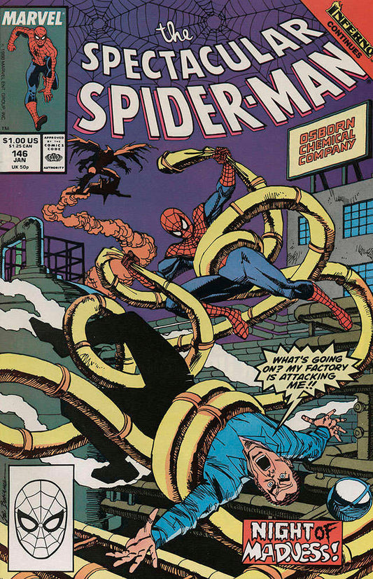 Spectacular Spider-Man, The #146 (VF-NM), Comic Book, buy comic books online, online comic book store canada, sell comic books, online, comic websites, comic store,  vintige comic books, comic book store guelph, comic book store,  Long Box Silver's Comics 