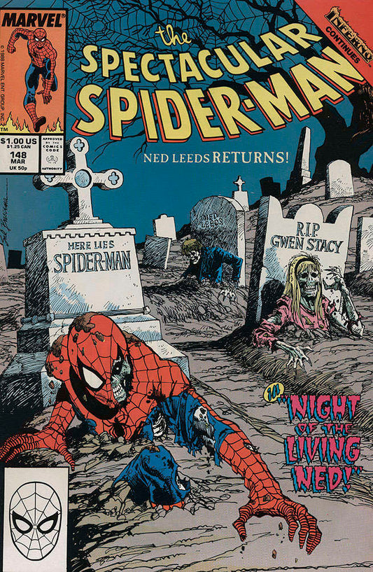 Spectacular Spider-Man, The #148 (VF-NM), Comic Book, buy comic books online, online comic book store canada, sell comic books, online, comic websites, comic store,  vintige comic books, comic book store guelph, comic book store,  Long Box Silver's Comics 