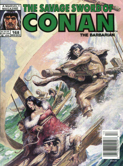 Savage Sword of Conan #168/NS (VF), Comic Book, buy comic books online, online comic book store canada, sell comic books, online, comic websites, comic store,  vintige comic books, comic book store guelph, comic book store,  Long Box Silver's Comics 