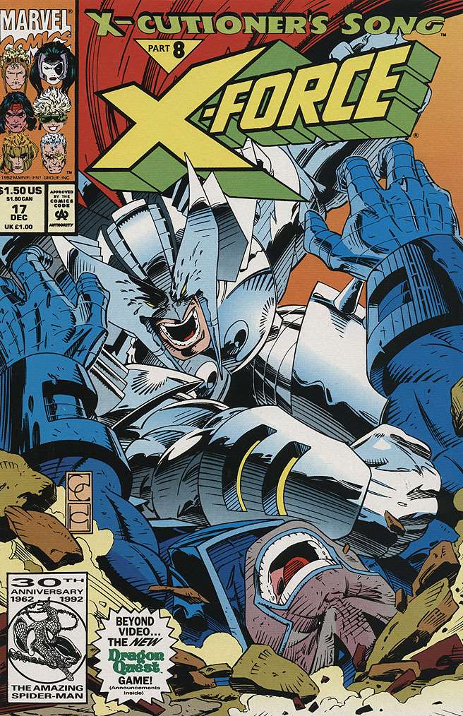 X-Force #17/CS (VF-NM), Comic Book, Back Issue, buy comic books online, online comic book store canada, sell comic books, online, comic websites, comic store,  vintige comic books, comic book store guelph, comic book store, comic book store near me, Long Box Silver's Comics 