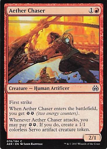 Aether Chaser Aether Revolt #76 Common Near Mint or Better