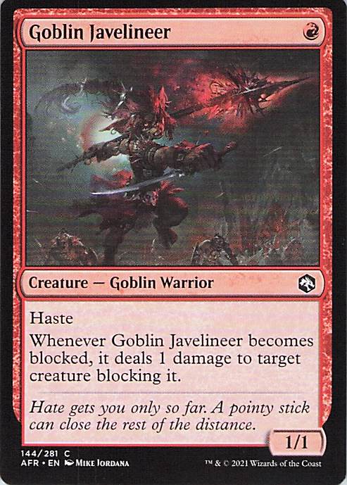 Goblin Javelineer Adventures in the Forgotten Realms #144 Common Near Mint or Better