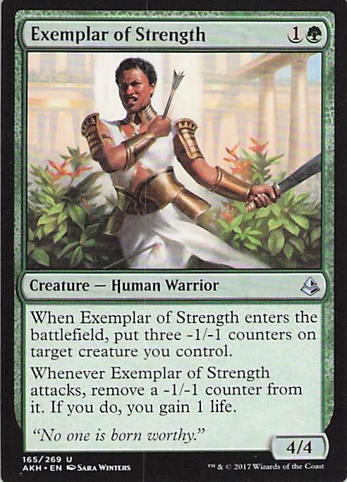 Exemplar of Strength Amonkhet #165 Uncommon Near Mint or Better