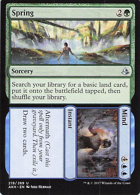 Spring // Mind Amonkhet #219 Uncommon Near Mint or Better