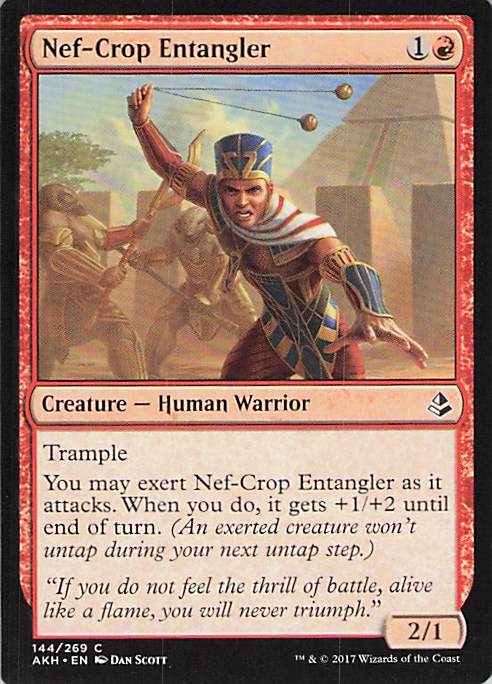 Nef-Crop Entangler Amonkhet #144 Common Near Mint or Better