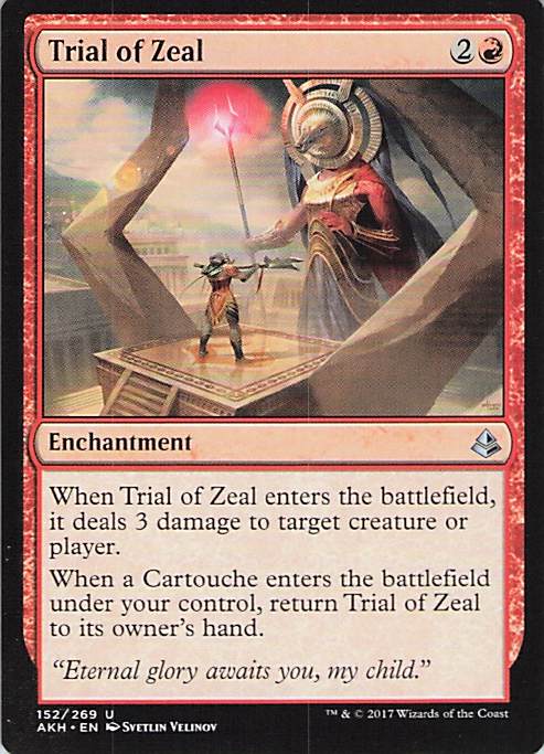 Trial of Zeal Amonkhet #152 Uncommon Near Mint or Better