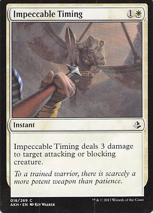 Impeccable Timing Amonkhet #18 Common Near Mint or Better