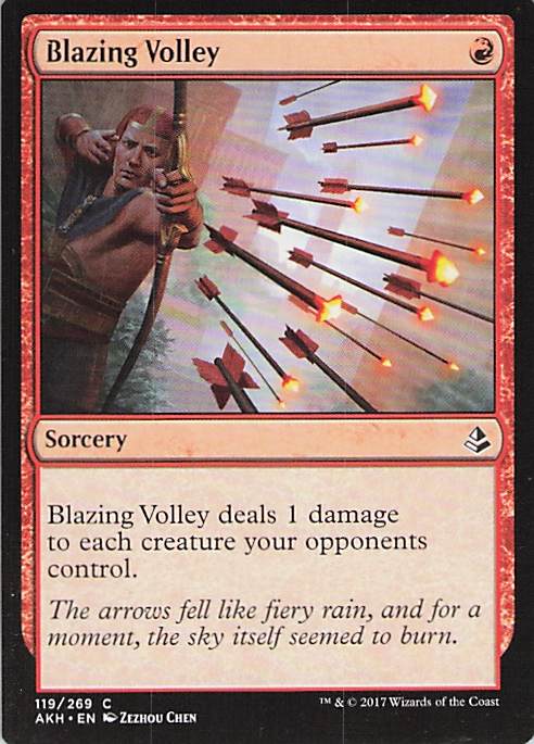 Blazing Volley Amonkhet #119 Common Near Mint or Better