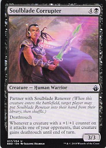 Soulblade Corrupter Battlebond #17 Uncommon Near Mint or Better