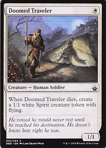 Doomed Traveler Battlebond #91 Common Near Mint or Better