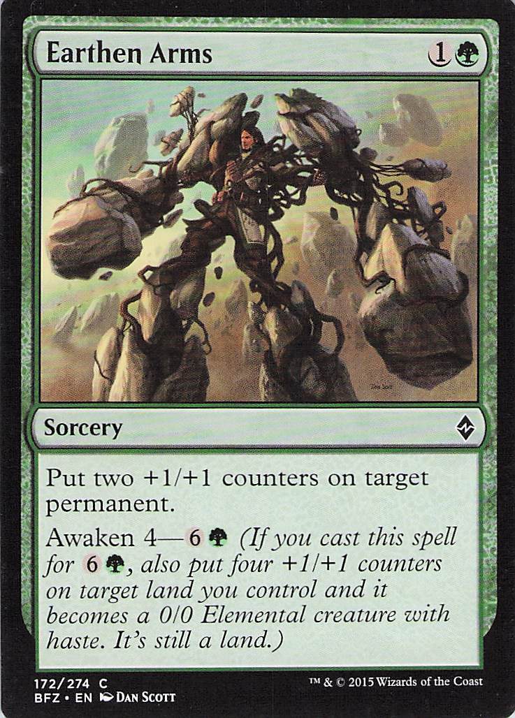 Earthen Arms Battle for Zendikar #172 Common Near Mint or Better