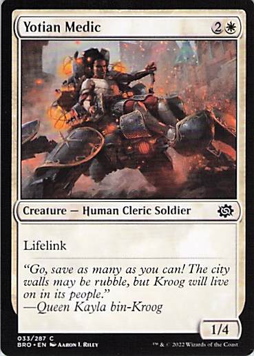 Yotian Medic The Brothers' War #33 Common Near Mint or Better