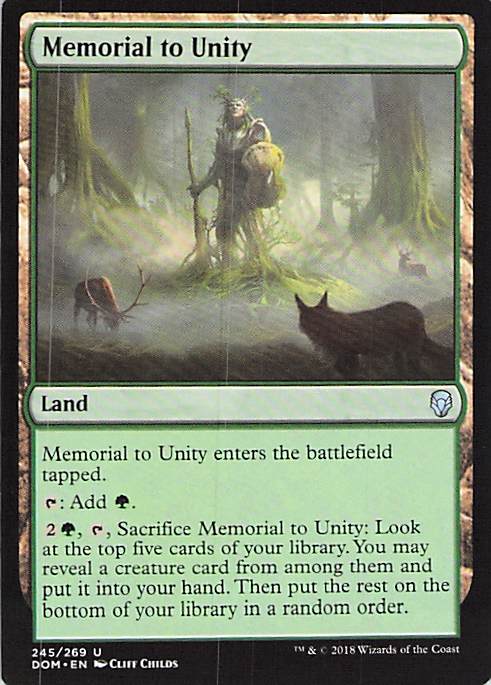 Memorial to Unity Dominaria #245 Uncommon Near Mint or Better