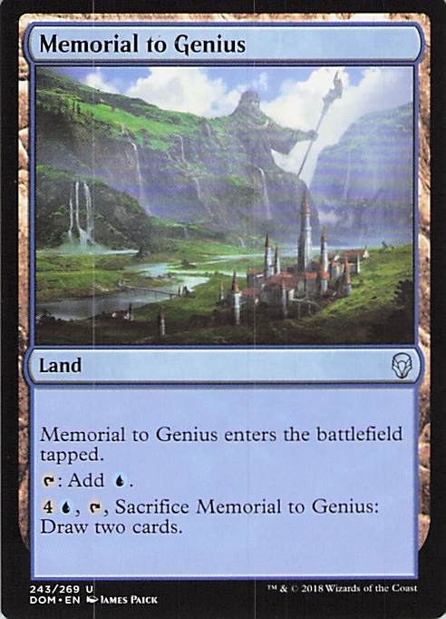 Memorial to Genius Dominaria #243 Uncommon Near Mint or Better