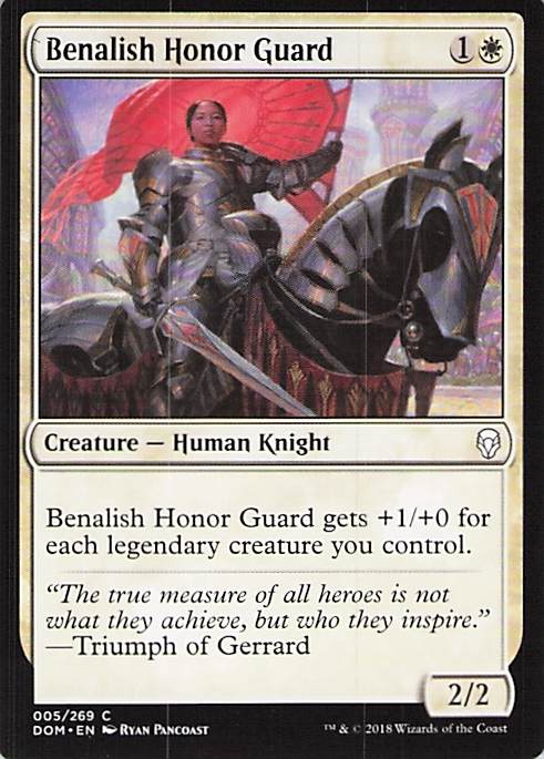 Benalish Honor Guard Dominaria #5 Common Near Mint or Better