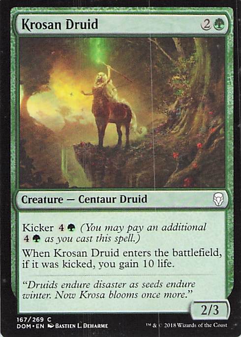 Krosan Druid Dominaria #167 Common Near Mint or Better