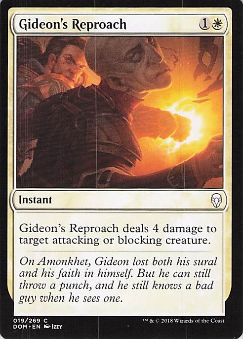 Gideon's Reproach Dominaria #19 Common Near Mint or Better