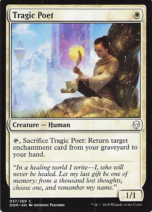 Tragic Poet Dominaria #37 Common Near Mint or Better