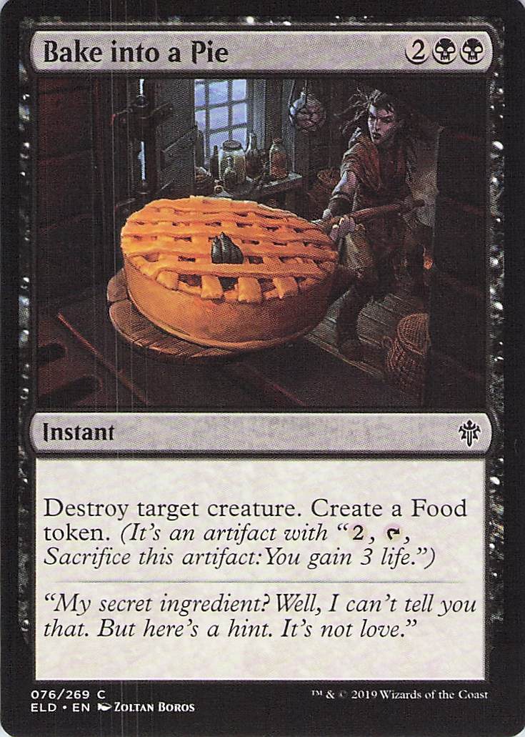 Bake into a Pie Throne of Eldraine #76 Common Near Mint or Better