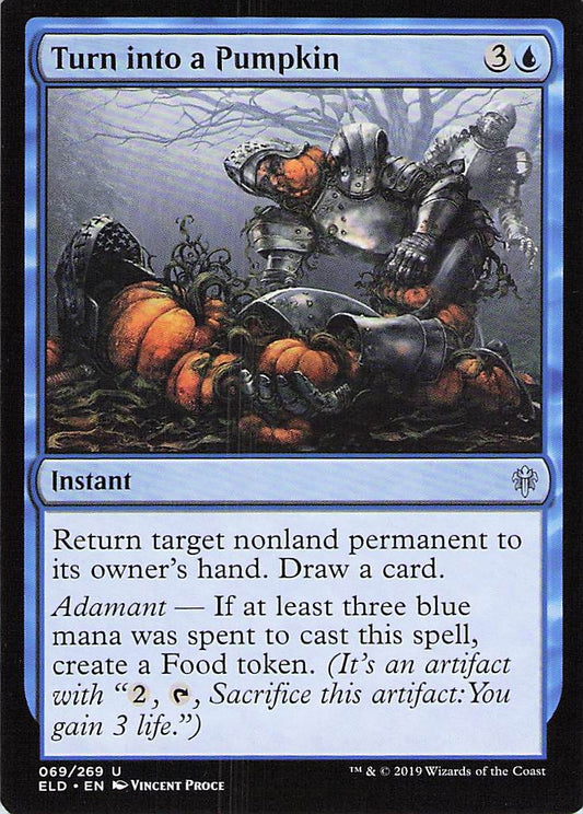 Turn into a Pumpkin Throne of Eldraine #69 Uncommon Near Mint or Better