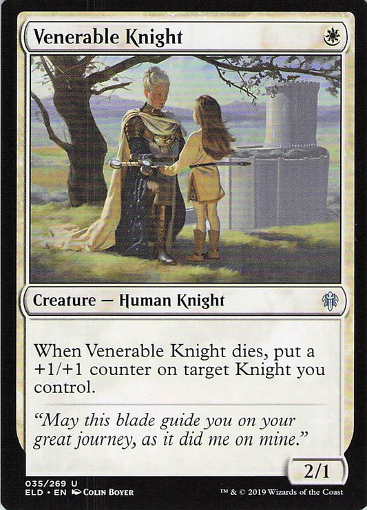 Venerable Knight Throne of Eldraine #35 Uncommon Near Mint or Better