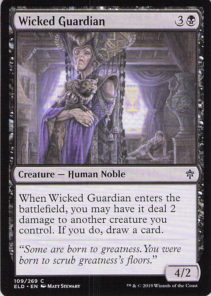 Wicked Guardian Throne of Eldraine #109 Common Near Mint or Better