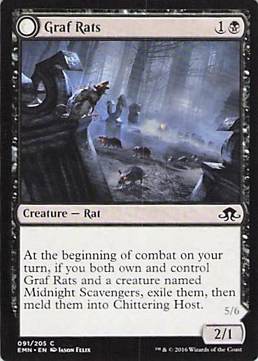 Graf Rats Eldritch Moon #91 Common Near Mint or Better