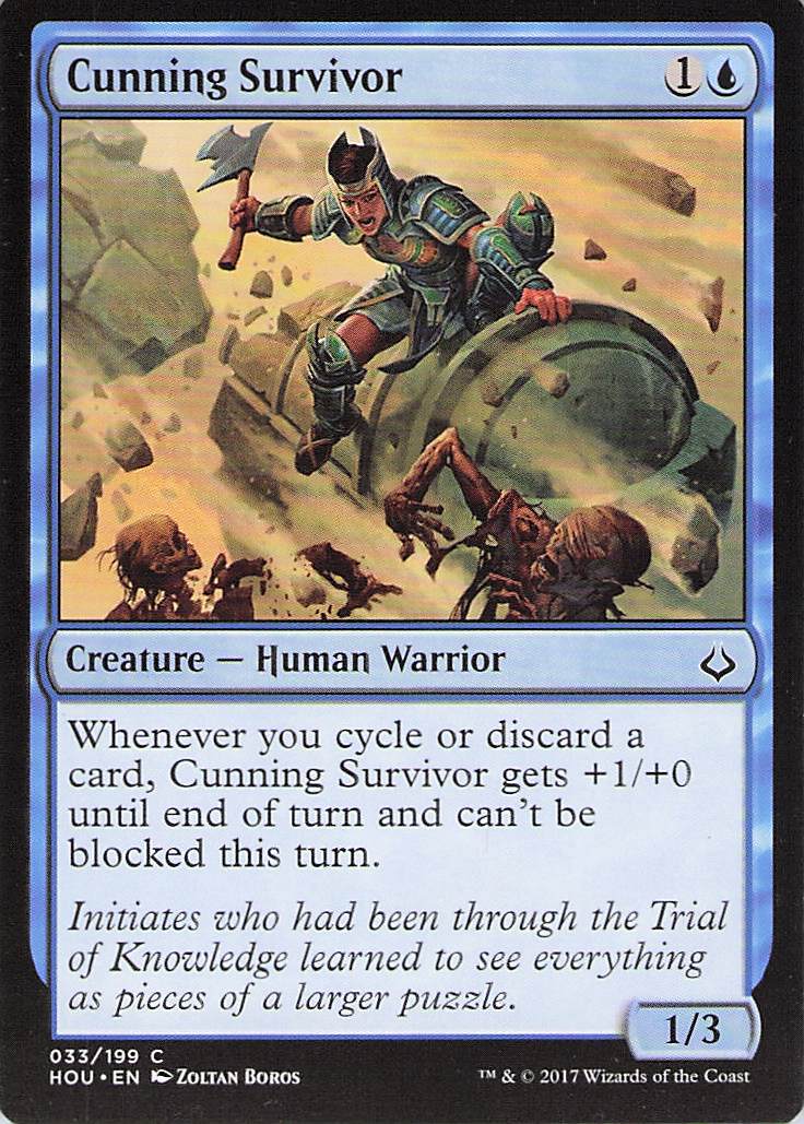 Cunning Survivor Hour of Devastation #33 Common Near Mint or Better