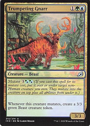 Trumpeting Gnarr Ikoria: Lair of Behemoths #213 Uncommon Near Mint or Better