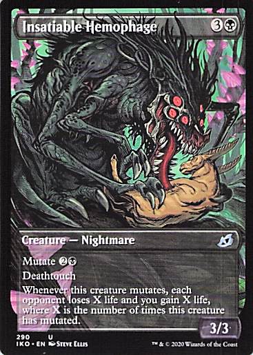 Insatiable Hemophage Ikoria: Lair of Behemoths #290 Uncommon Near Mint or Better