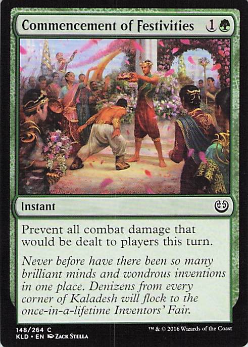 Commencement of Festivities Kaladesh #148 Common Near Mint or Better