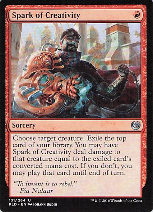 Spark of Creativity Kaladesh #131 Uncommon Near Mint or Better