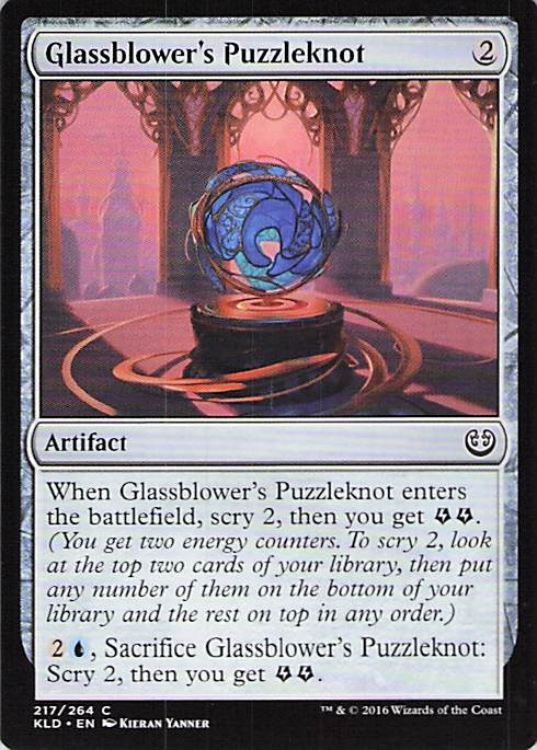 Glassblower's Puzzleknot Kaladesh #217 Common Near Mint or Better