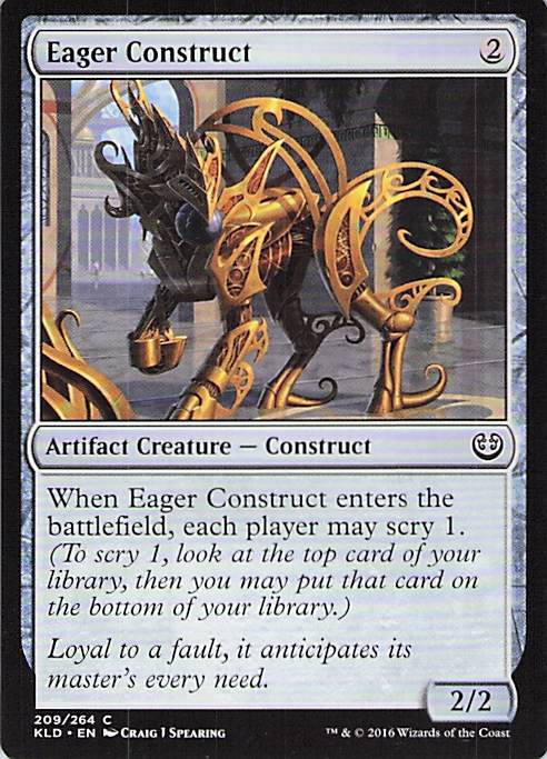 Eager Construct Kaladesh #209 Common Near Mint or Better