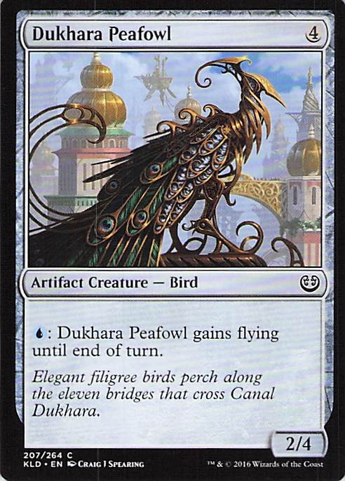 Dukhara Peafowl Kaladesh #207 Common Near Mint or Better